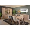 Chaise MILIE en tissu avec pieds bois massif naturel - 3 coloris possibles
