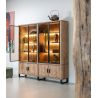 Pavarotti, vaisselier 210 cm - 4-portes + 4- portes de verres (+ LED) - Henders and Hazel