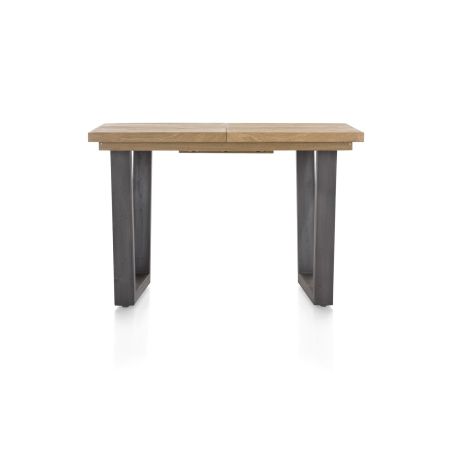 Metalox, table de bar à rallonge 140 (+ 50) x 90 cm (hauteur: 92 cm) - plateau droit - pieds V en métal