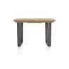 Metalox, table de bar à rallonge 140 (+ 50) x 90 cm (hauteur: 92 cm) - plateau droit - pieds V en métal
