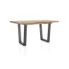 Metalox, table de bar à rallonge 140 (+ 50) x 90 cm (hauteur: 92 cm) - plateau droit - pieds V en métal