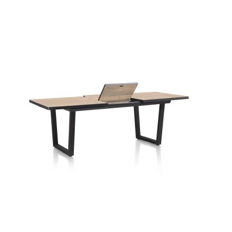Avalox, table à rallonge 160 (+ 50) x 98 cm - pieds v - Henders and Hazel