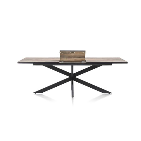 Avalox, table à rallonge 190 (+ 60) x 98 cm - pied central - Henders and Hazel