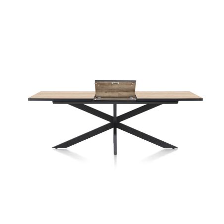 Avalox, table à rallonge 190 (+ 60) x 98 cm - pied central - Henders and Hazel