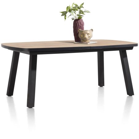 Avalox, table à rallonge ovale 190 (+ 60) x 110 cm - 4 pieds - Henders and Hazel