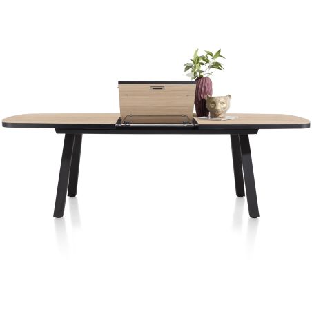 Avalox, table à rallonge ovale 190 (+ 60) x 110 cm - 4 pieds - Henders and Hazel