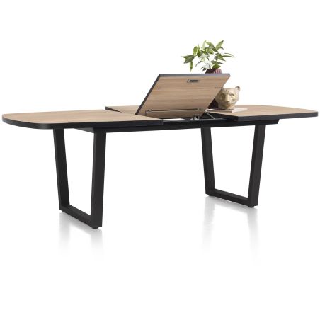 Avalox, table à rallonge ovale 190 (+ 60) x 110 cm - pieds v - Henders and Hazel