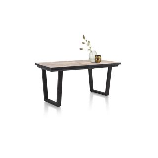 Avalox, table de bar à rallonge 160 (+ 50) x 98 cm - pieds v - Henders and Hazel