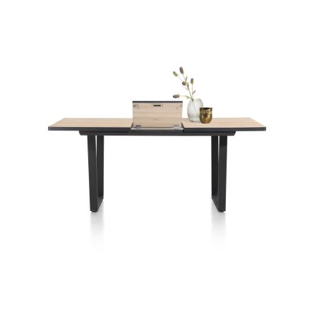 Avalox, table de bar à rallonge 160 (+ 50) x 98 cm - pieds v - Henders and Hazel