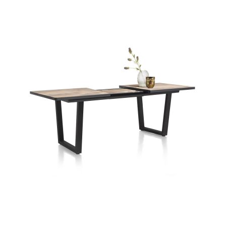 Avalox, table de bar à rallonge 190 (+ 60) x 98 cm - pieds v - Henders and Hazel