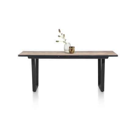 Avalox, table de bar à rallonge 190 (+ 60) x 98 cm - pieds v - Henders and Hazel