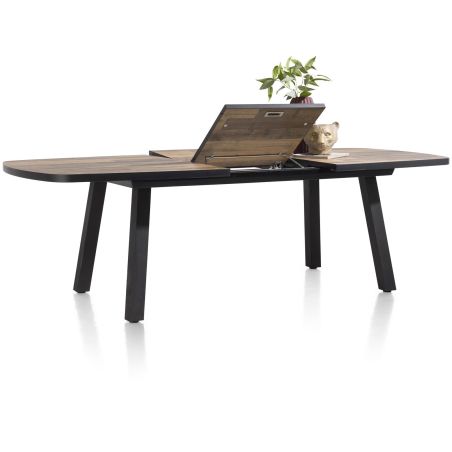 Avalox, table de bar à rallonge ovale 190 (+ 60) x 110 cm - 4 pieds - Henders and Hazel