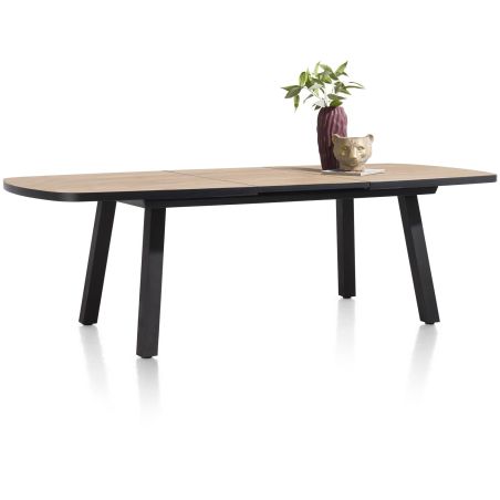 Avalox, table de bar à rallonge ovale 190 (+ 60) x 110 cm - 4 pieds - Henders and Hazel
