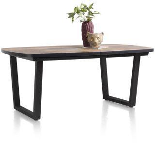 Avalox, table de bar à rallonge ovale 190 (+ 60) x 110 cm - pieds v - Henders and Hazel