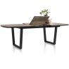 Avalox, table de bar à rallonge ovale 190 (+ 60) x 110 cm - pieds v - Henders and Hazel