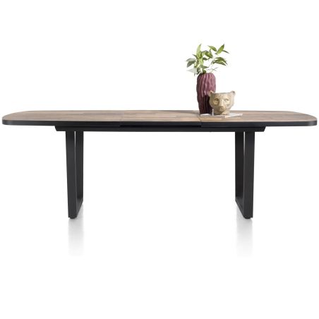 Avalox, table de bar à rallonge ovale 190 (+ 60) x 110 cm - pieds v - Henders and Hazel