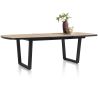 Avalox, table de bar à rallonge ovale 190 (+ 60) x 110 cm - pieds v - Henders and Hazel