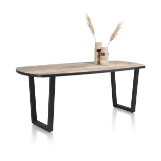 Avalox, table de bar ovale 180 x 110 cm - pieds v - Henders and Hazel