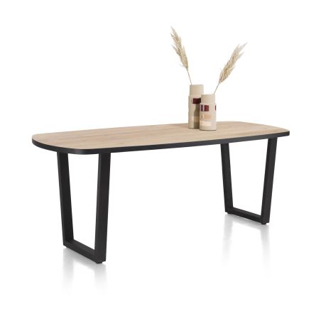 Avalox, table de bar ovale 180 x 110 cm - pieds v - Henders and Hazel