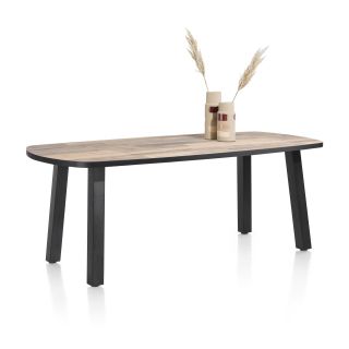 Avalox, table de bar ovale 210 x 110 cm - 4 pieds - Henders and Hazel
