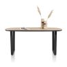 Avalox, table de bar ovale 210 x 110 cm - pieds v - Henders and Hazel