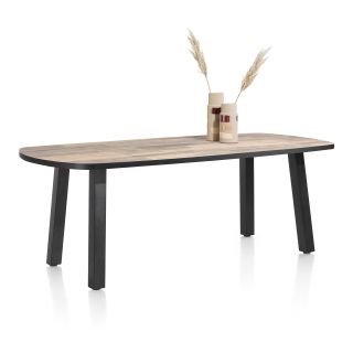 Avalox, table de bar ovale 240 x 110 cm - 4 pieds - Henders and Hazel