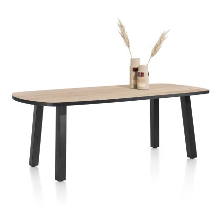 Avalox, table de bar ovale 240 x 110 cm - 4 pieds - Henders and Hazel