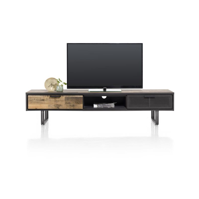 Avalon, meuble tv 200 cm. - 2-tiroirs + 1-niche - Henders&Hazel