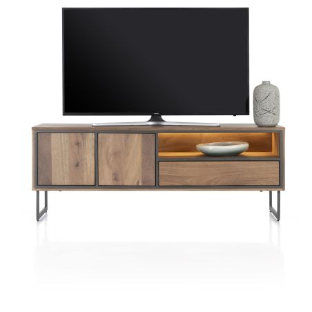 Trapani, buffet bas 160 cm - 2-portes + 1-tiroir + 1-niche (+ LED) - Henders and Hazel