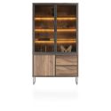 Trapani, vaisselier 120 cm - 2-portes verres + 1-porte + 2-tiroirs (+ LED) - Henders and Hazel