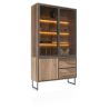 Trapani, vaisselier 120 cm - 2-portes verres + 1-porte + 2-tiroirs (+ LED) - Henders and Hazel