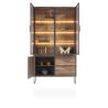 Trapani, vaisselier 120 cm - 2-portes verres + 1-porte + 2-tiroirs (+ LED) - Henders and Hazel