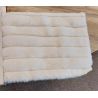 Canapé 2,5 places fixes DIMITRI 224 cm en tissu velours côtelé crème