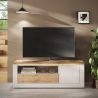 Meuble TV 156 cm CRONOS BLANC CADIZ V2 avec LED inclus