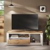 Meuble TV 156 cm CRONOS BLANC CADIZ V2 avec LED inclus