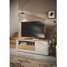 Meuble TV 156 cm CRONOS BLANC CADIZ V2 avec LED inclus