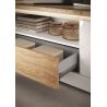 Meuble TV 210 cm CRONOS BLANC CADIZ V2 avec LED inclus