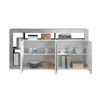Buffet design 4 portes BURGA BETON 184 cm