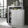 Buffet haut 2 portes BURGA BETON 108 cm