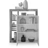 Buffet haut 2 portes BURGA BETON 108 cm
