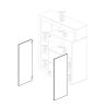 Buffet haut 2 portes BURGA BETON 108 cm