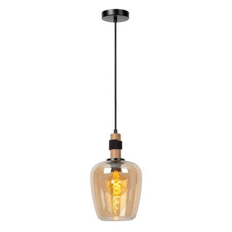 Suspension ILONA - Ø 22 cm - 1xE27 - Ambre - de la marque LUCIDE