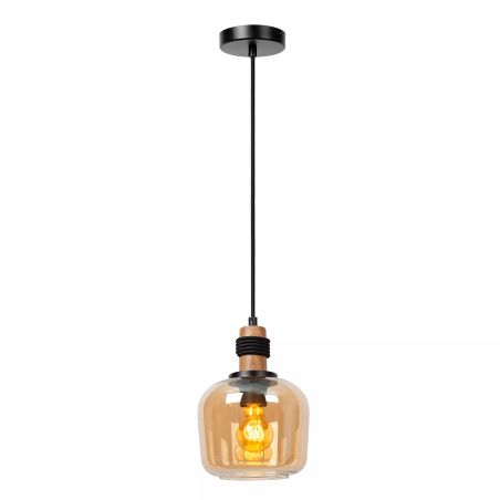 Suspension ILONA - Ø 18 cm - 1xE27 - Ambre - de la marque LUCIDE