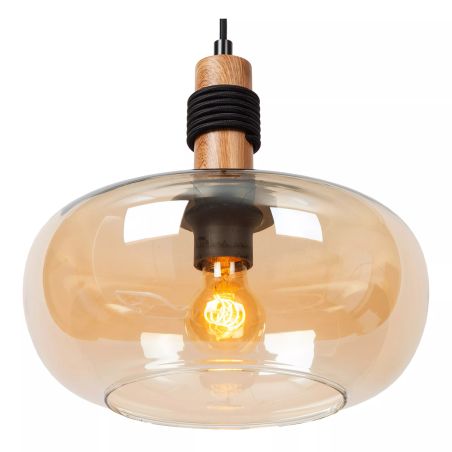 Suspension ILONA - Ø 30 cm - 1xE27 - Ambre - de la marque LUCIDE