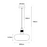 Suspension ILONA - Ø 30 cm - 1xE27 - Ambre - de la marque LUCIDE