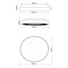 Plafonnier ESTREJA - Ø 40 cm - LED 3 StepDim - CCT - 2500K/3000K - Noir - de la marque LUCIDE
