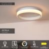 Plafonnier ESTREJA - Ø 40 cm - LED 3 StepDim - CCT - 2500K/3000K - Blanc - de la marque LUCIDE