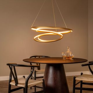 Suspension SARDANA - Ø 80 cm - Or Mat / Laiton - de la marque LUCIDE | Premium