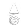 Suspension SARDANA - Ø 80 cm - Or Mat / Laiton - de la marque LUCIDE | Premium