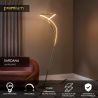 Lampadaire SARDANA - Ø 44 cm - Or Mat / Laiton - de la marque LUCIDE | Premium